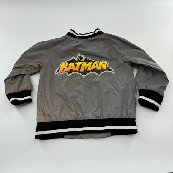 Batman Reflective Zip-Up Jacket – Kids Size 3T, Holographic Logo - Picture 6 of 6